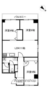 トーカンマンション反町【4階】の間取り