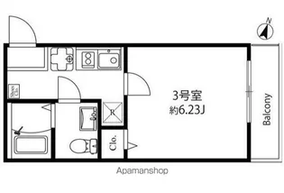 横浜コリーヌモダン【1階】の間取り