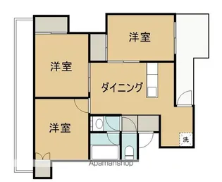 コーポサトウ2【3階】の間取り