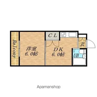 グランメール北9条【207号室】の間取り