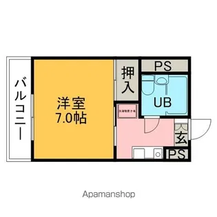 フレンドシップモノハウス【2-B号室】の間取り
