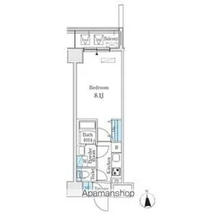 プレイズシード名駅北【9階】の間取り