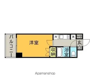 ロマネスク大橋第6【3階】の間取り