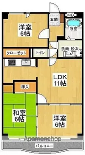 3LDKの間取り画像
