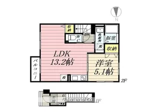 レトアール小山【2階】の間取り