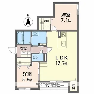 シャーメゾンクオリスタ【3階】の間取り
