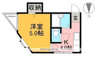 ピュア桟橋通【2階】の間取り