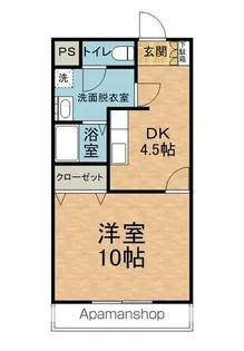 リベラALPS【105号室】の間取り