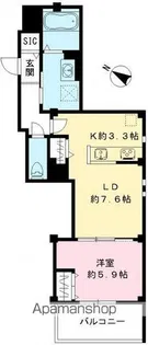 LILAS VESTA(リラ ヴェスタ)【202号室号室】の間取り