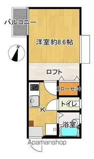 クレアトゥール地行【4階】の間取り