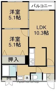 ル・ノール人見町【5階】の間取り