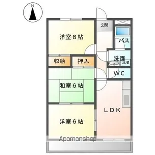 エレガントレーベンA棟【1階】の間取り