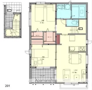 サンリビオンⅠ【2階】の間取り