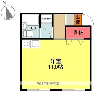 クリネットビル小名浜【201号室】の間取り