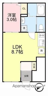 CLOUDNINE台原【1階】の間取り