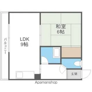 第2松金ハイツ【12号室】の間取り