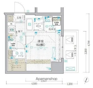 ブライズ吉野町RIVA【3階】の間取り