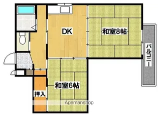 タカシハイツ【4階】の間取り