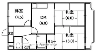 ロータスガーデン【4階】の間取り