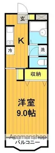 サンレント朝日【2階】の間取り