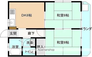 ハイツリラクセイション【107号室】の間取り
