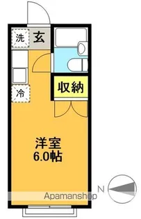 サラーム松原【104号室】の間取り