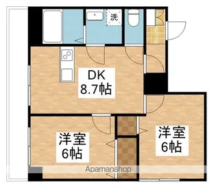 クラシック牡丹山【4階】の間取り