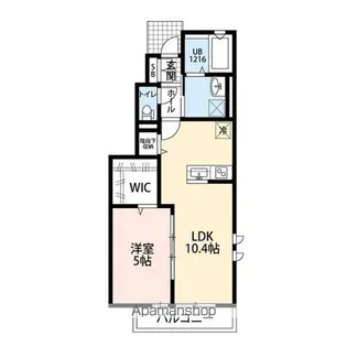 アムールクリザンテム【1階】の間取り