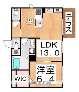 シャーメゾンブランシェ【1階】の間取り