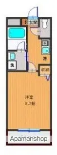ラ・フラシオン【1階】の間取り