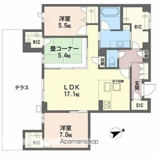 アルテーヌ浜寺元町(213-2)【1階】の間取り