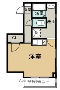 エスパース広電本社前【202号室】の間取り