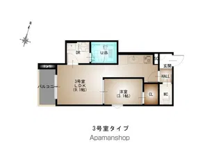 REGALEST DS AOSAKI(旧RE青崎1)【303号室号室】の間取り