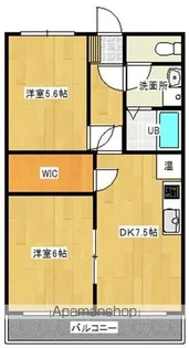 サンライズ若葉【301号室】の間取り