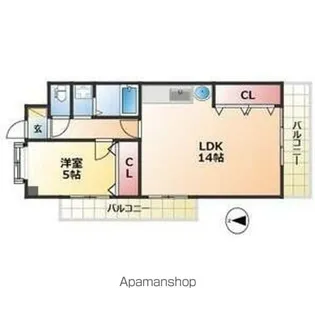 加藤第一マンション【4階】の間取り