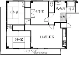 リバティハイツ【2階】の間取り