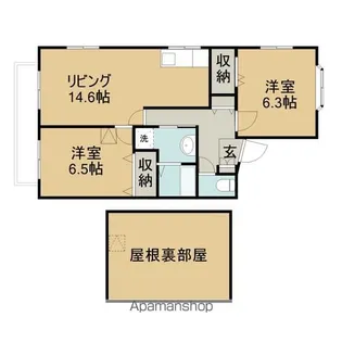 メゾンスコットⅢ【202号室】の間取り