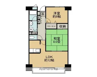 KBコート衣干【4階】の間取り