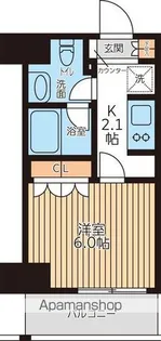 CITY LUX TOBE【6階】の間取り