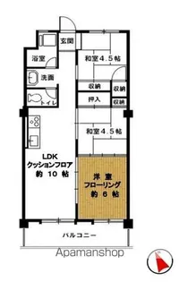 東京都武蔵野市中町3丁目【マンション】の間取り