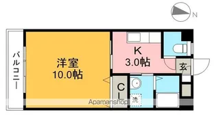 メゾンロンドゥ・トワ【2階】の間取り