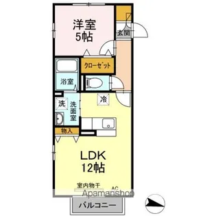 フラット ウィステリア【2階】の間取り