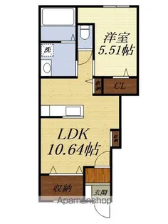 AFC RESIDENCE 中泉【1階】の間取り