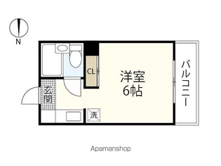 ベルパトリエ己斐中【2階】の間取り