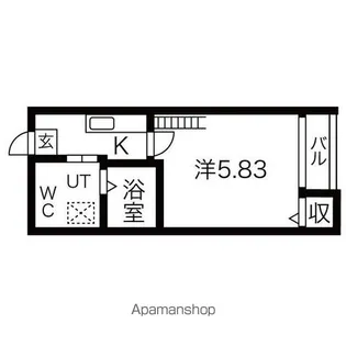 アモーレ笠取【102号室号室】の間取り
