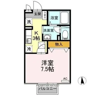 サンテラスPIXY【1階】の間取り