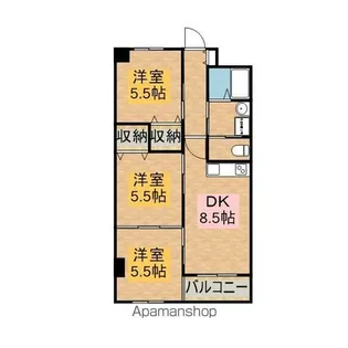 リバーフロント桜之宮【4階】の間取り