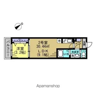 1LDKの間取り画像