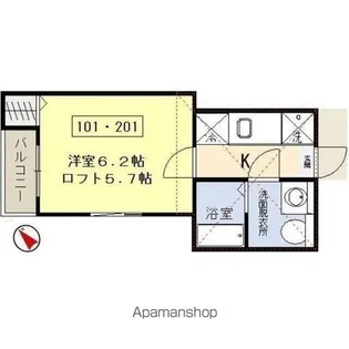 アーバンハイツ北仙台【1階】の間取り