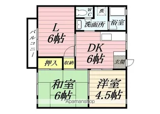 サンハイツ【102号室】の間取り